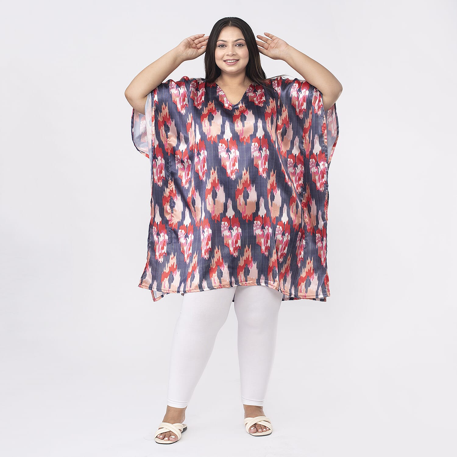 VLL  : Polyester  : Kaftan : One Size : Orange