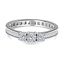 NY Closeout 14K White Gold SGL Certified Diamond (I1-I2-G-H) Wedding Band Ring 1.00 Ct