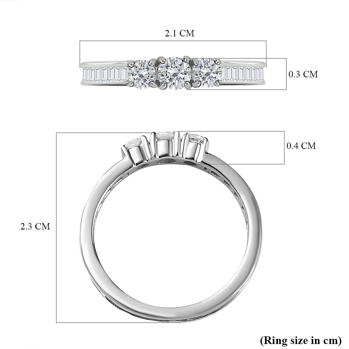 NY Closeout 14K White Gold SGL Certified Diamond (I1-I2-G-H) Band Ring 1.00 Ct