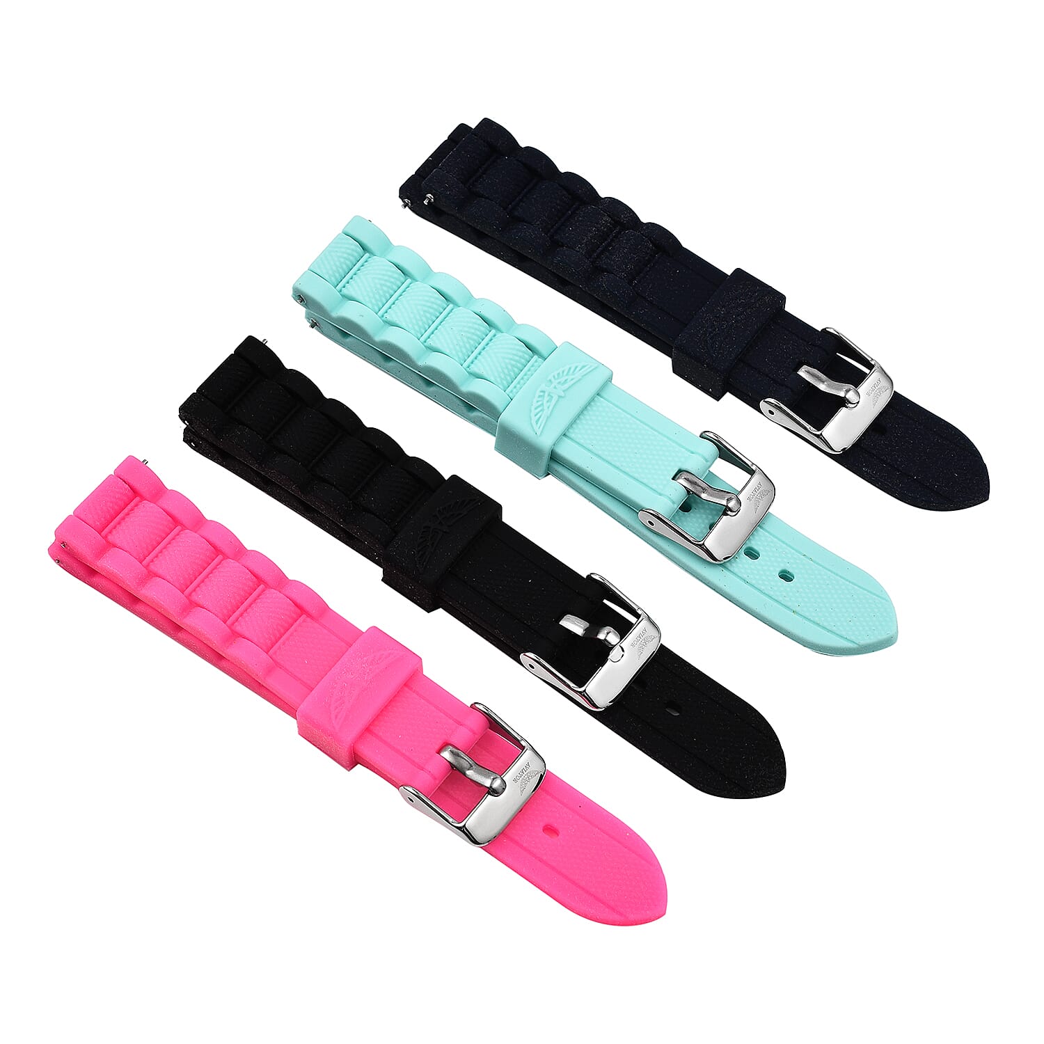 Closeout Deal - Aviator F-Series Quartz Movement White Dial Water Resistant Ladies Watch with 4 Interchangeable Straps