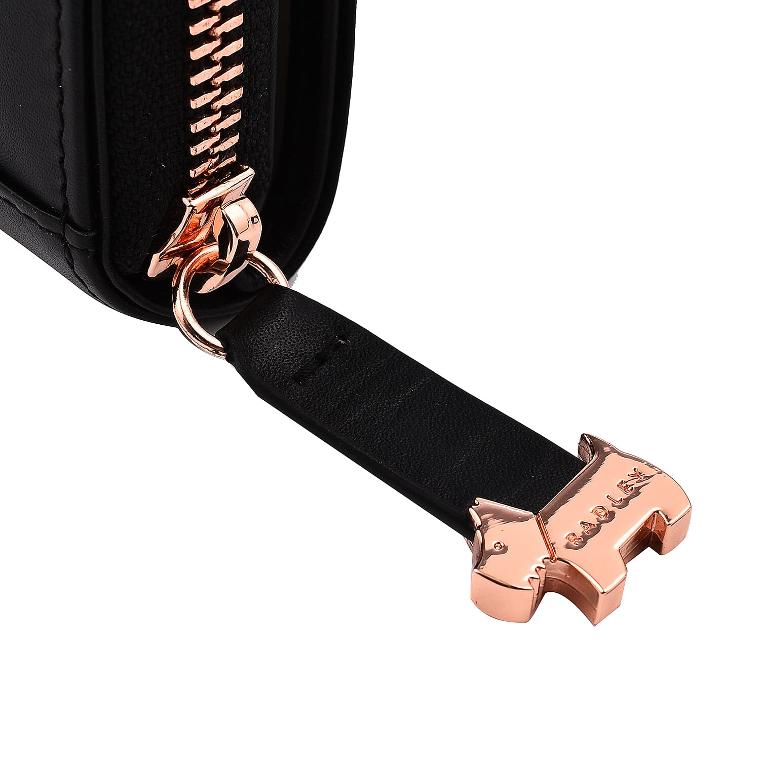 One Time Closeout - RADLEY LONDON Genuine Leather RFID Protection Purse (Size 12x9 cm) with Dust Bag - Black