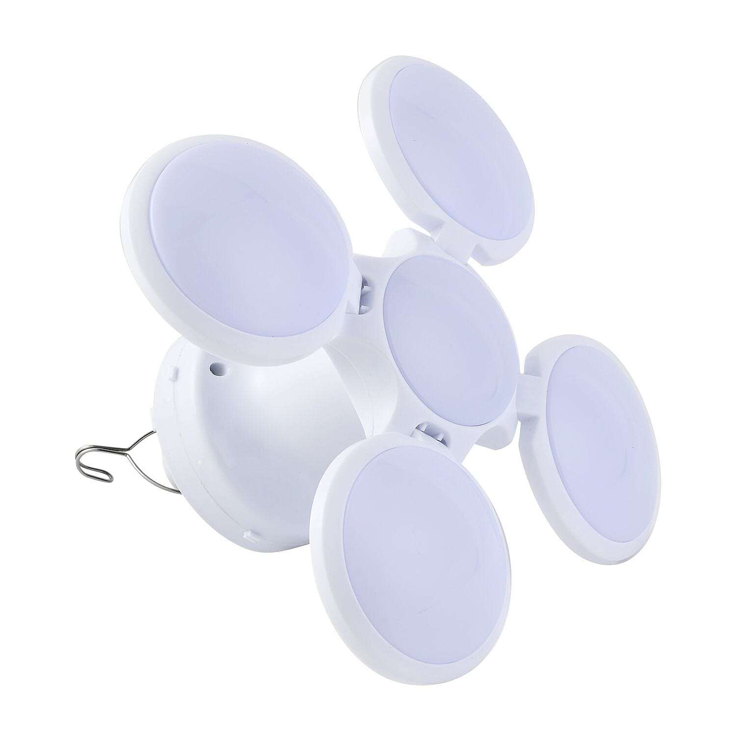 Indoor and Outdoor Solar Rechargeable Light with Remote (800 mAh-Li Battery Built -in USB & Solar Panels Charge)