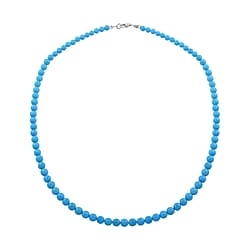 Indian Ruby  Necklace (Size - 20) With Lobster Clasp, Sterling Silver 150.00 ct.