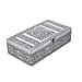 Butterfly Embossed Storage Box (Size 27x15x7 cm) - Silver