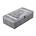 Butterfly Embossed Storage Box (Size 27x15x7 cm) - Silver