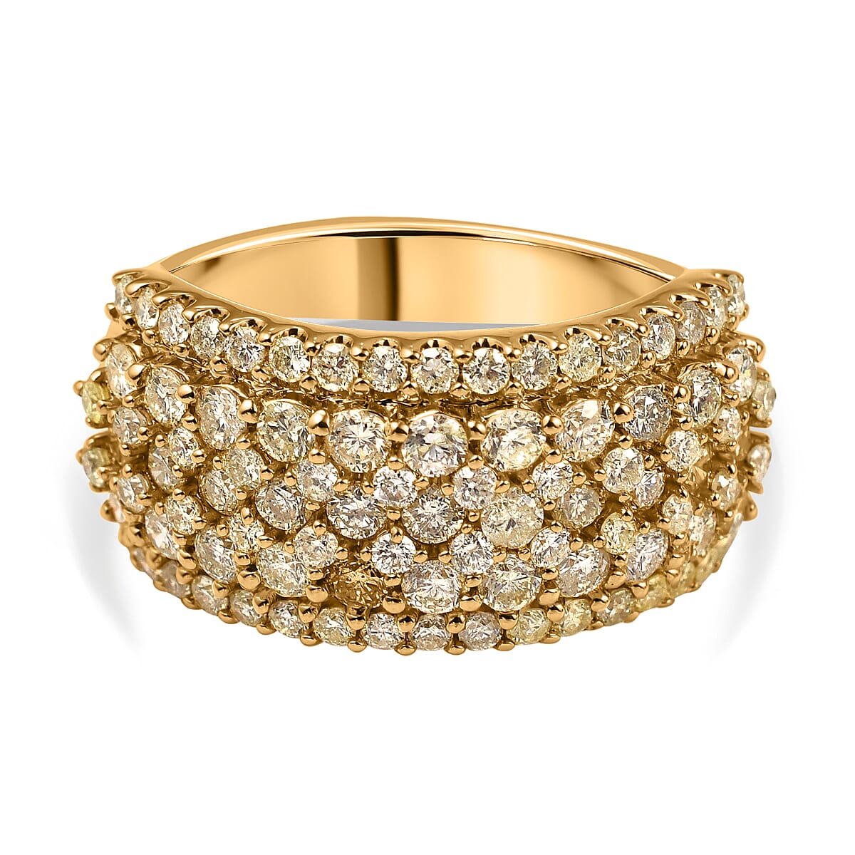 NY Close Out - 14K Yellow Gold Natural Yellow Diamond (SI-I1) Ring