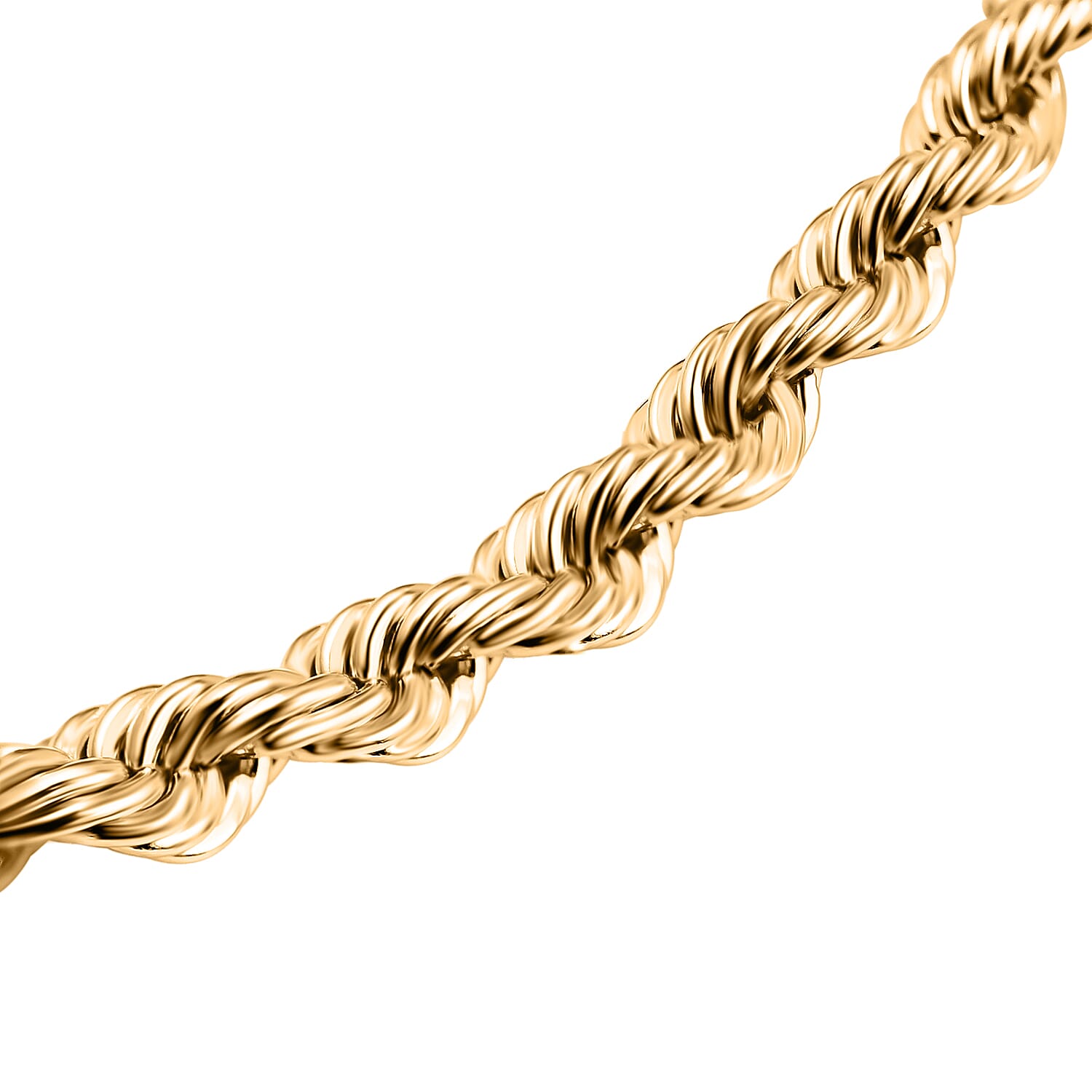 Italian Made Close Out Deal - 9K Yellow Gold Rope Albert Bracelet (Size - 7.5) with T-Bar Clasp, Gold Wt 3.30 Gms