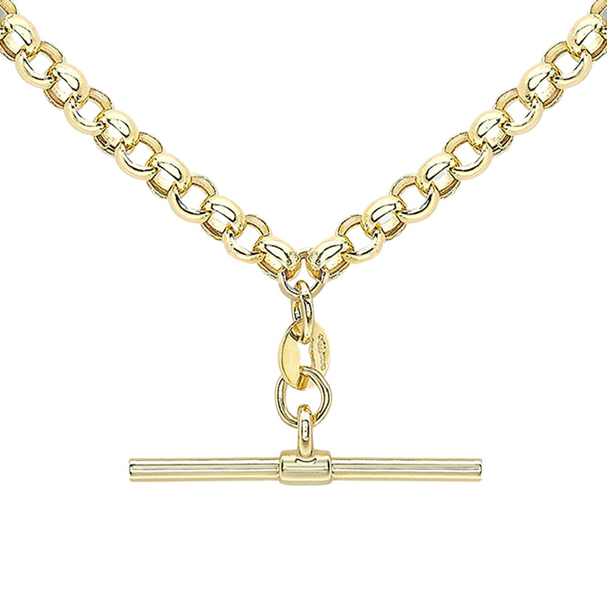 Italian Made Close Out Deal - 9K Yellow Gold Belcher Albert Necklace (Size - 18), Gold Wt. 7.00 Gms