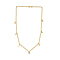 Moissanite Necklace (Size - 20) in 18K Vermeil Yellow Gold Plated  Sterling Silver, Silver Wt 5.85 GM