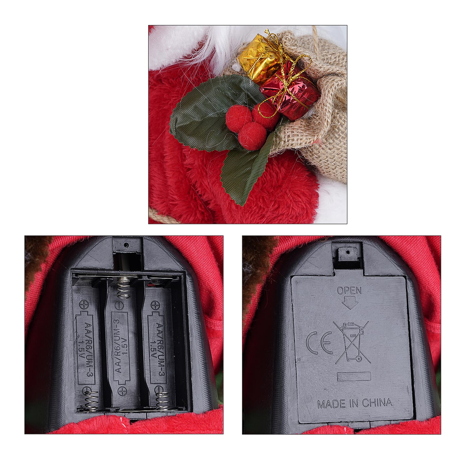 Christmas Dancing Santa Claus with Music (Size 44 Cm)