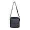 Hong Kong Closeout Collection Black Genuine Leather Mens Crossbody Bag