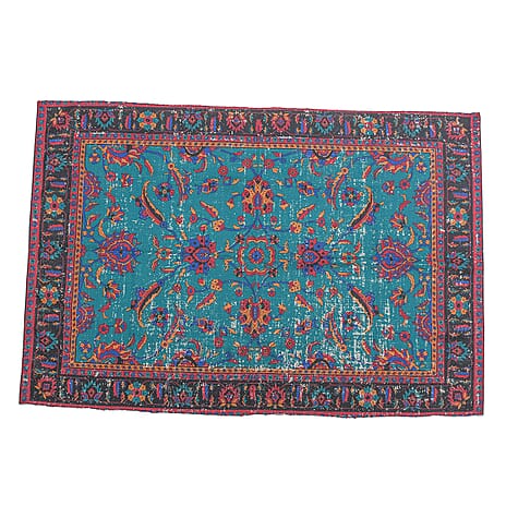 Durable Antique Persian Style Rug (Size 180x120 Cm) - Teal
