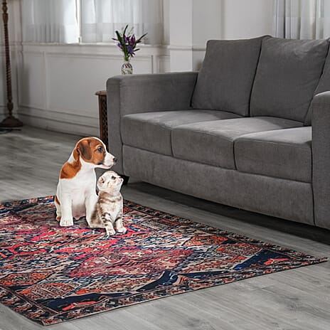 Durable Antique Persian Style Rug (Size 180x120 Cm) - Multi