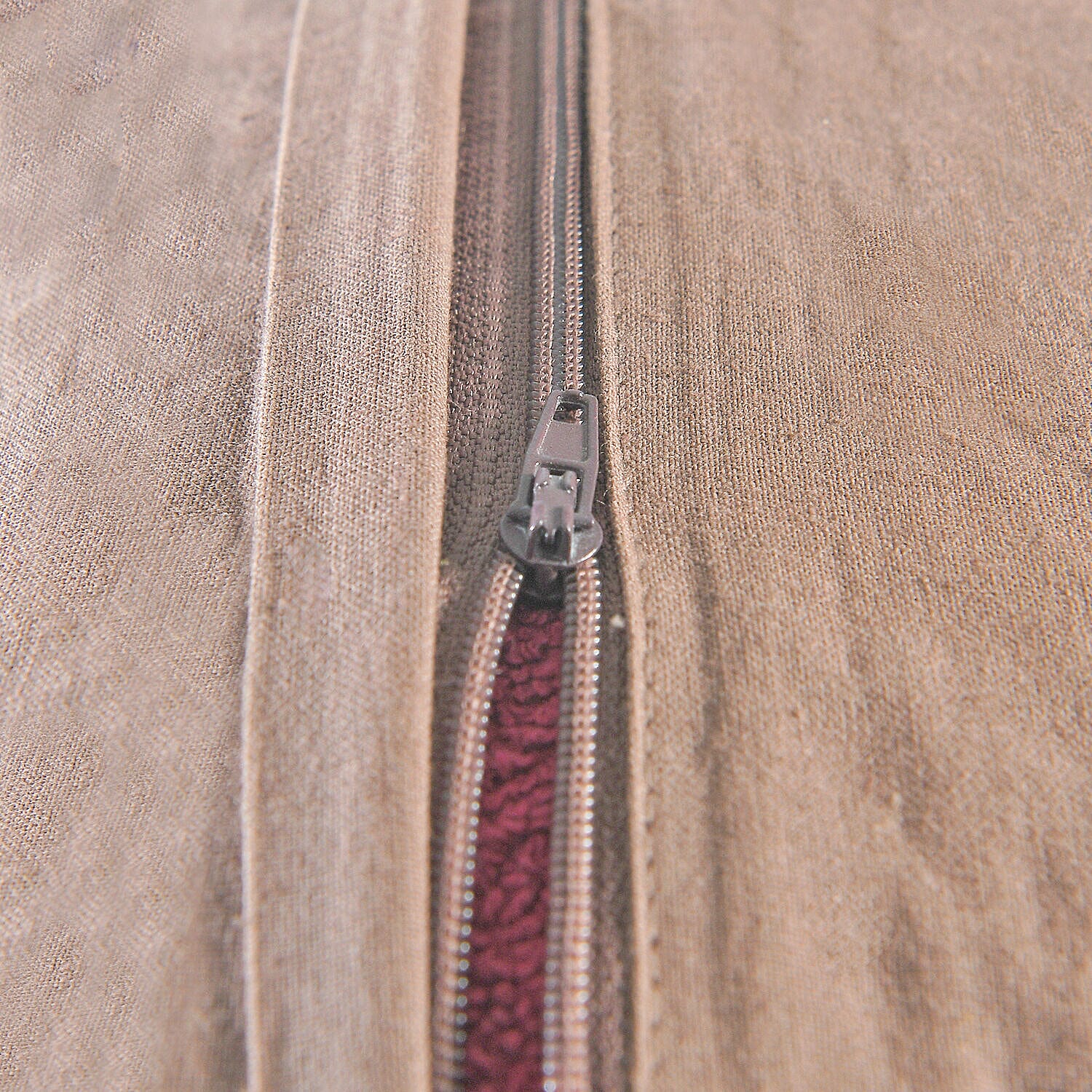 Set of 2 - Handmade 100% Cotton Crochet Cushion Cover with Zipper Closure (Size 16 Cm) - Brown & Multi