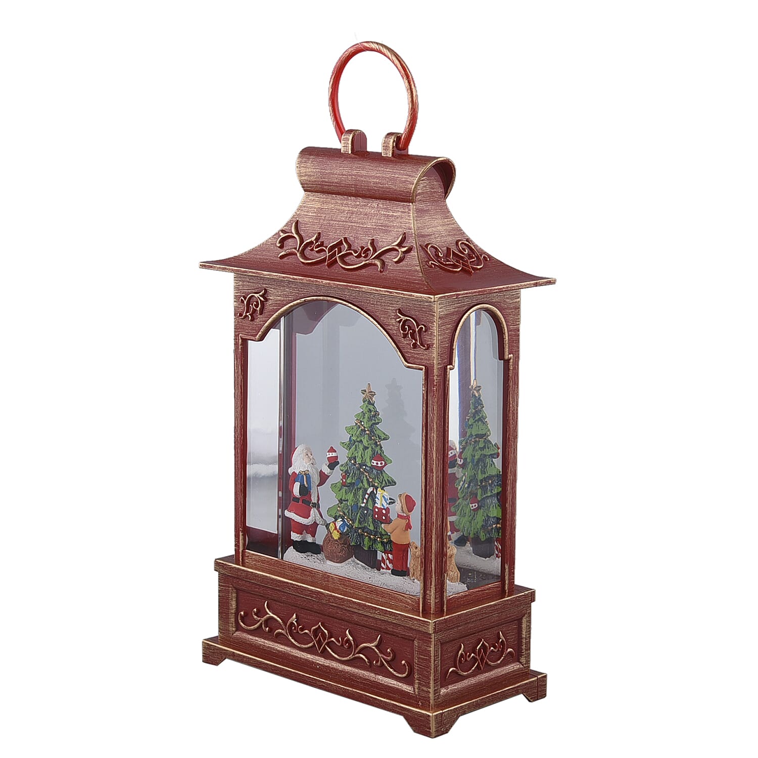 Christmas Santa Claus Musical Lantern with USB Cable (Require 3 AA Battery - Not Included)