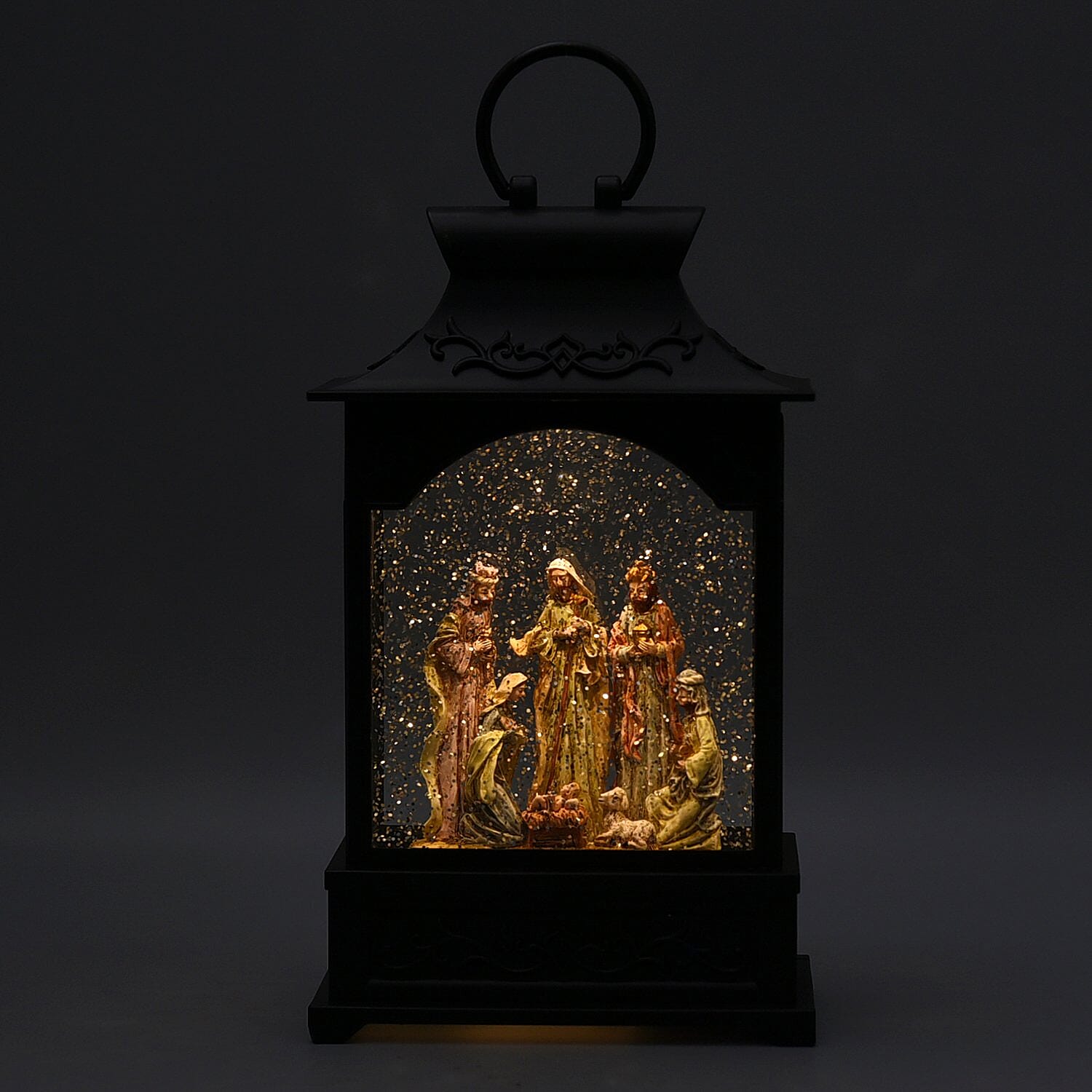Holy Family Lantern with Music and USB Cable (Require 3xAA Battery Not Included) - Warm Light