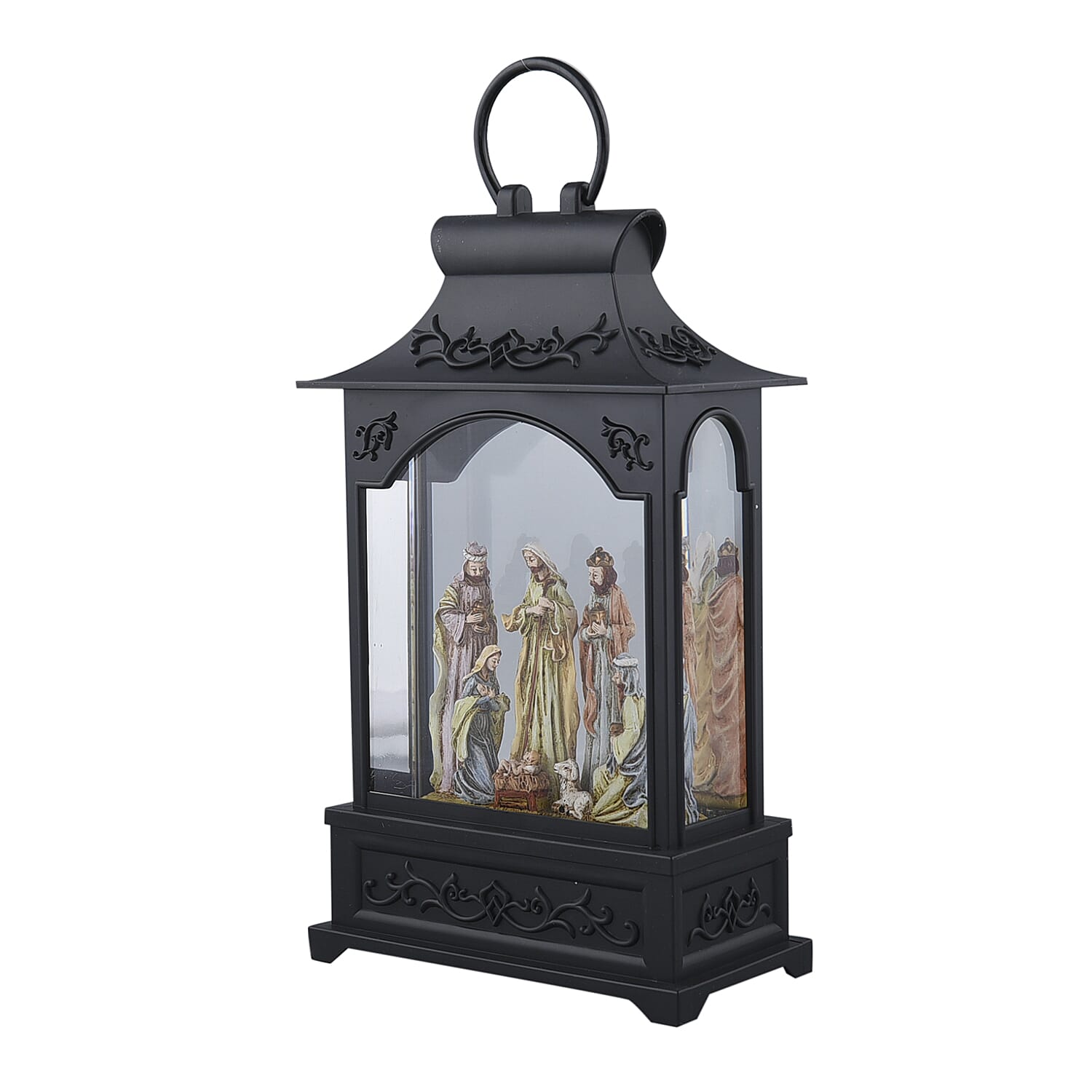 Holy Family Lantern with Music and USB Cable (Require 3xAA Battery Not Included) - Warm Light