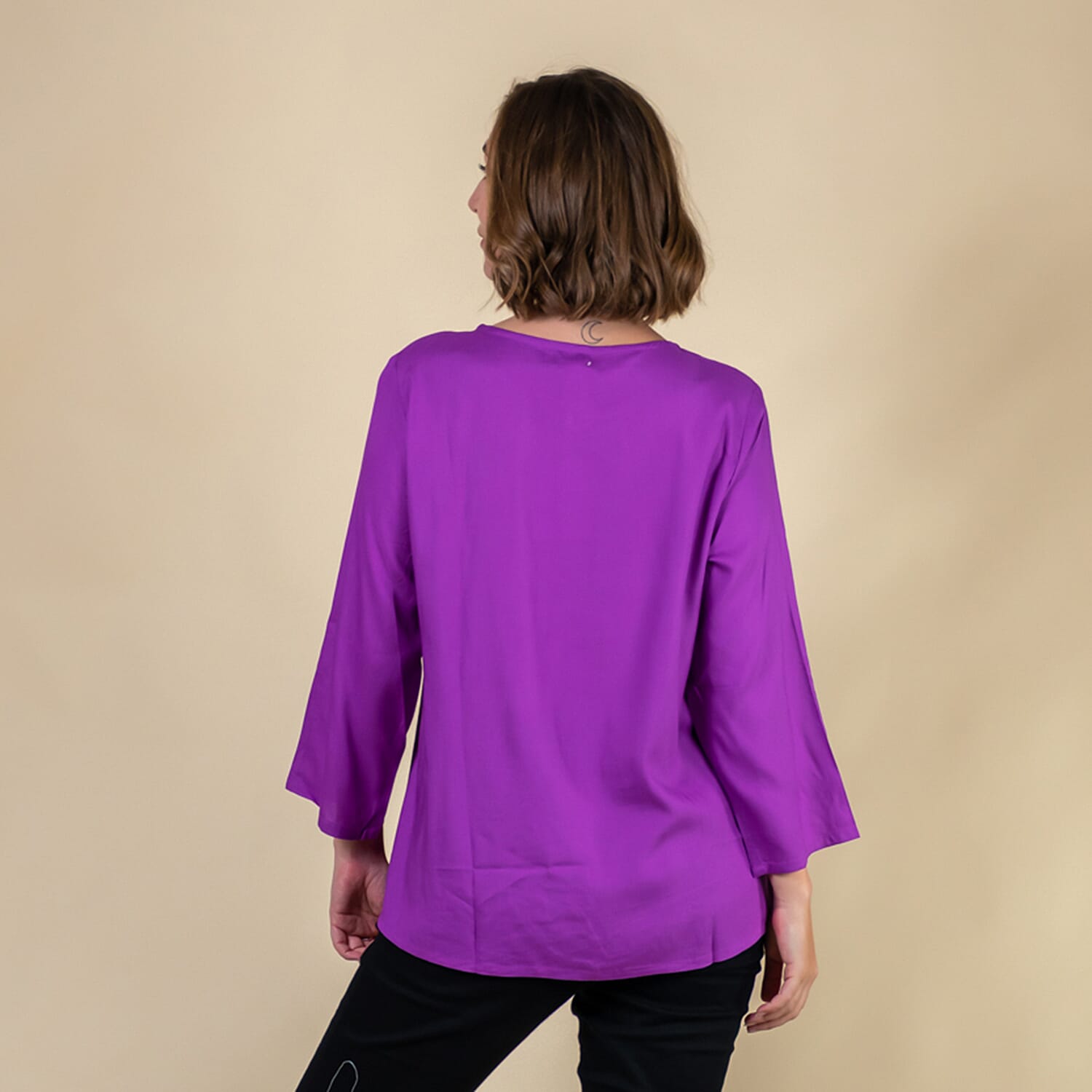 TAMSY Viscose Top - Black