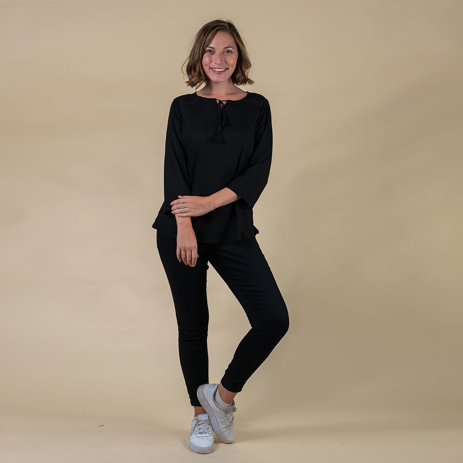 TAMSY Viscose Top - Black