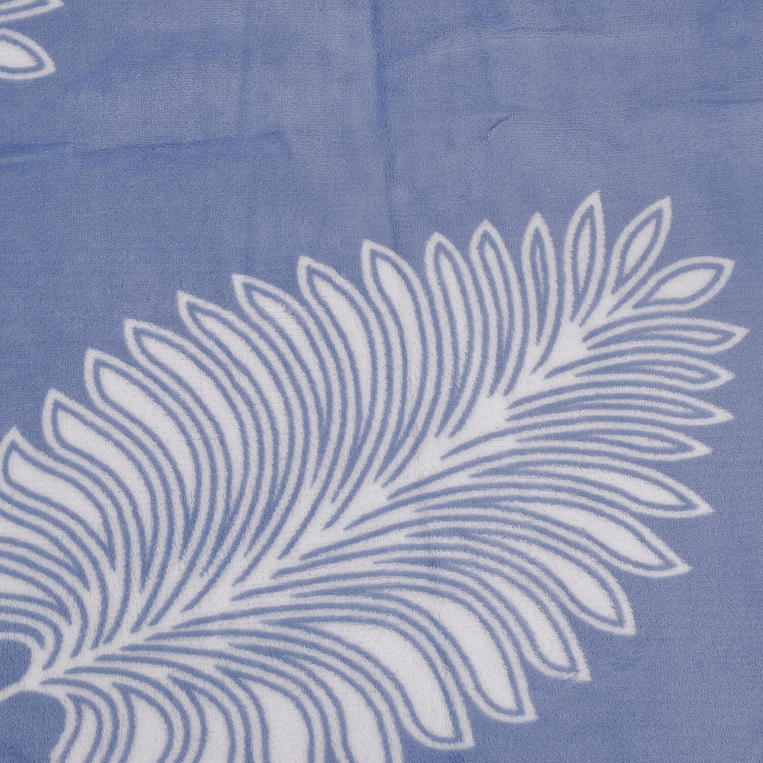 Flannel Flower Printed Blanket (King Size, 150x200 cm) - Orange