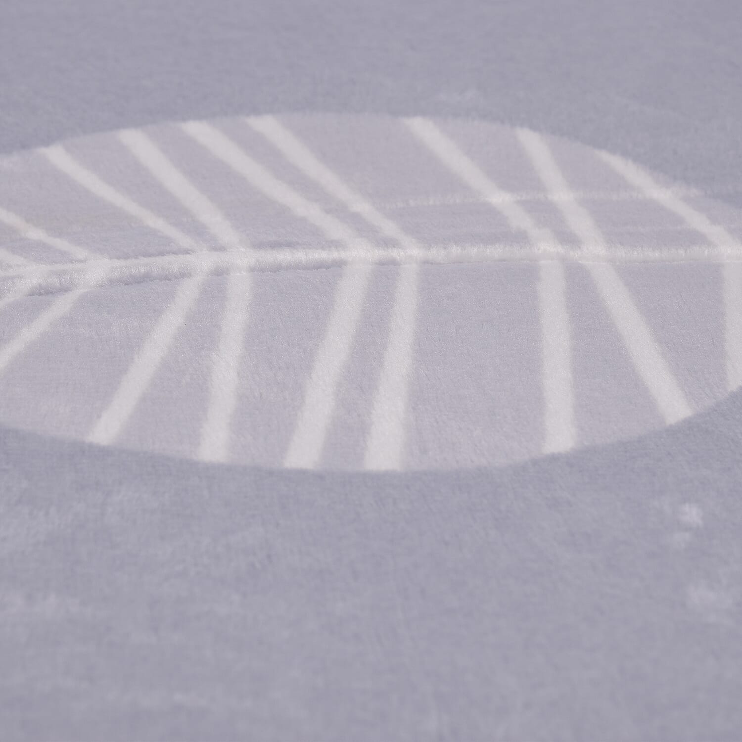 Flannel Leaf Printed Blanket - I Miss You  (King Size, 200x150 cm) - Grey