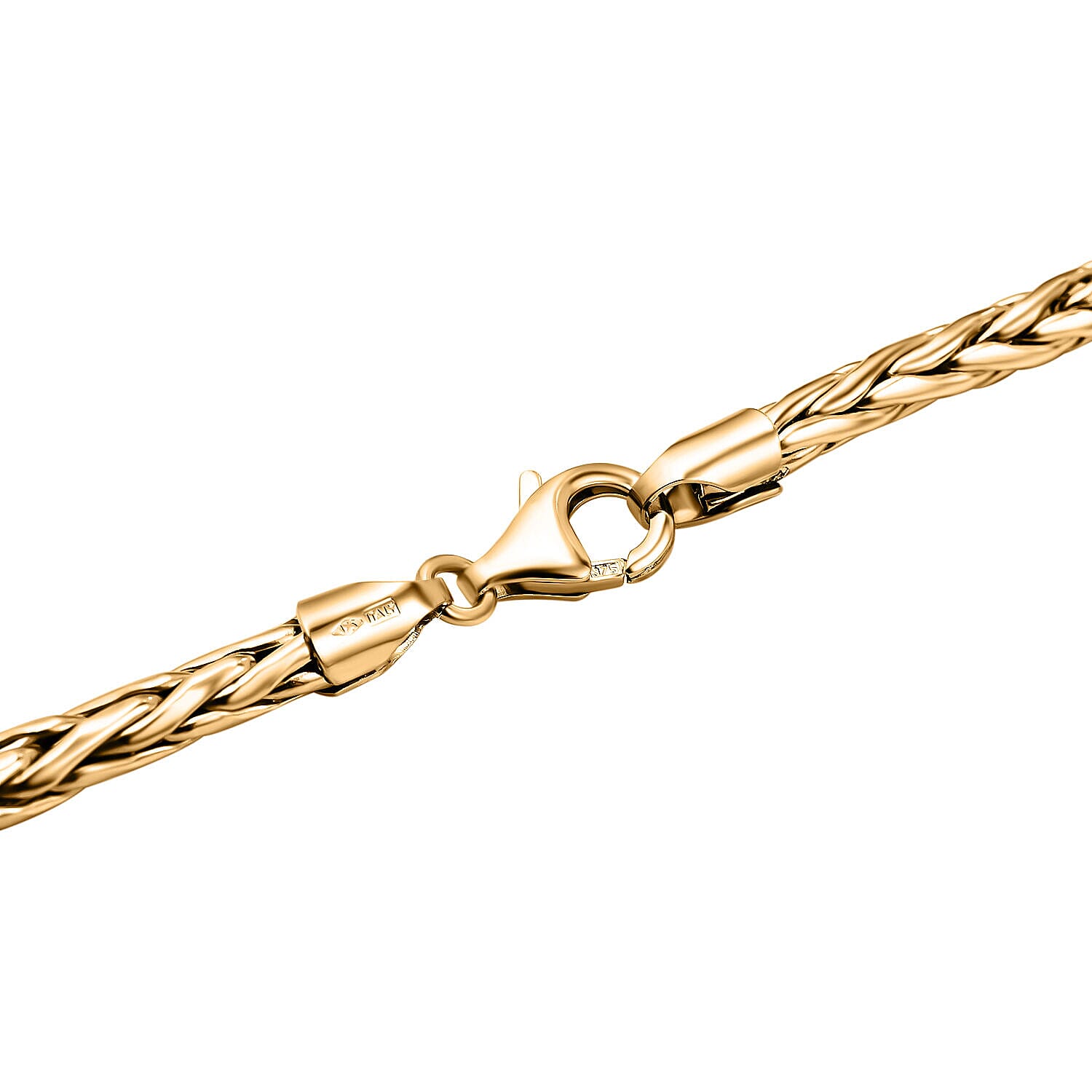 Maestro Collection - 9K Yellow Gold Graduated Spiga Necklace (Size - 20), Gold Wt. 11.20 Gms