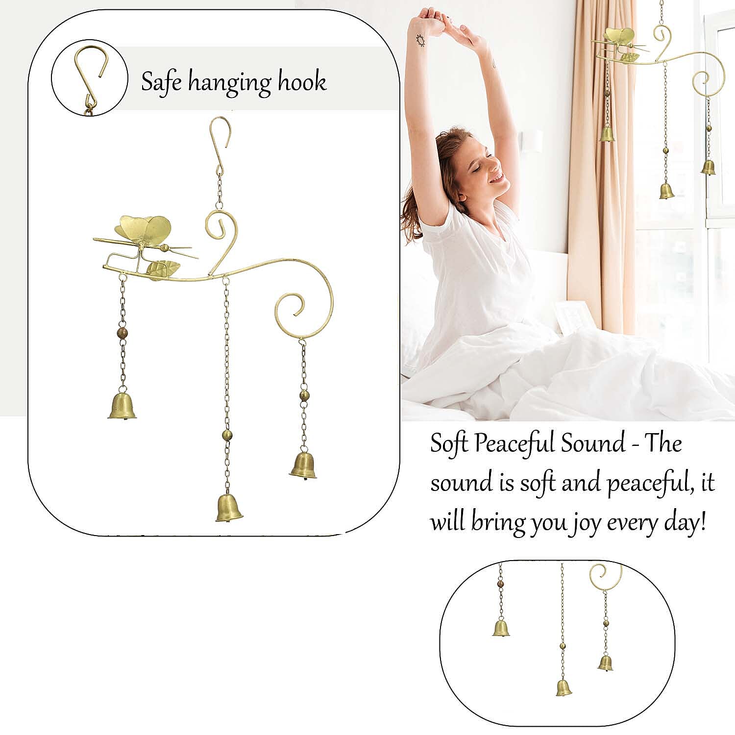 Hanging Decoration (Size 16x48x1 cm) - Yellow & Yellow