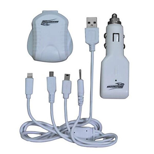 Brookstone Power Charger Kit White & Green 7382223 TJC