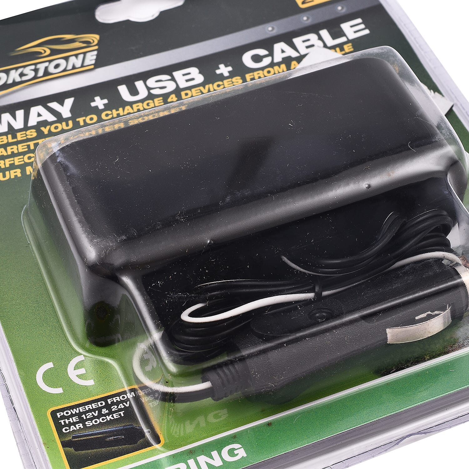 Brookstone - 3 in 1 USB Charger - Black