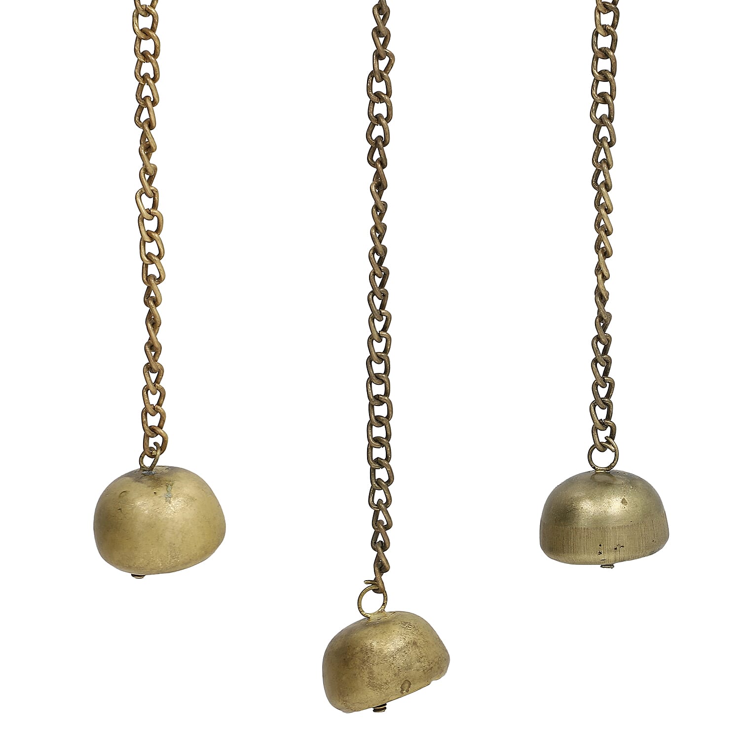 Closeout Deal Antique Look Brass Finish Metal Wind Chime Miniature Bells - Big Butterfly