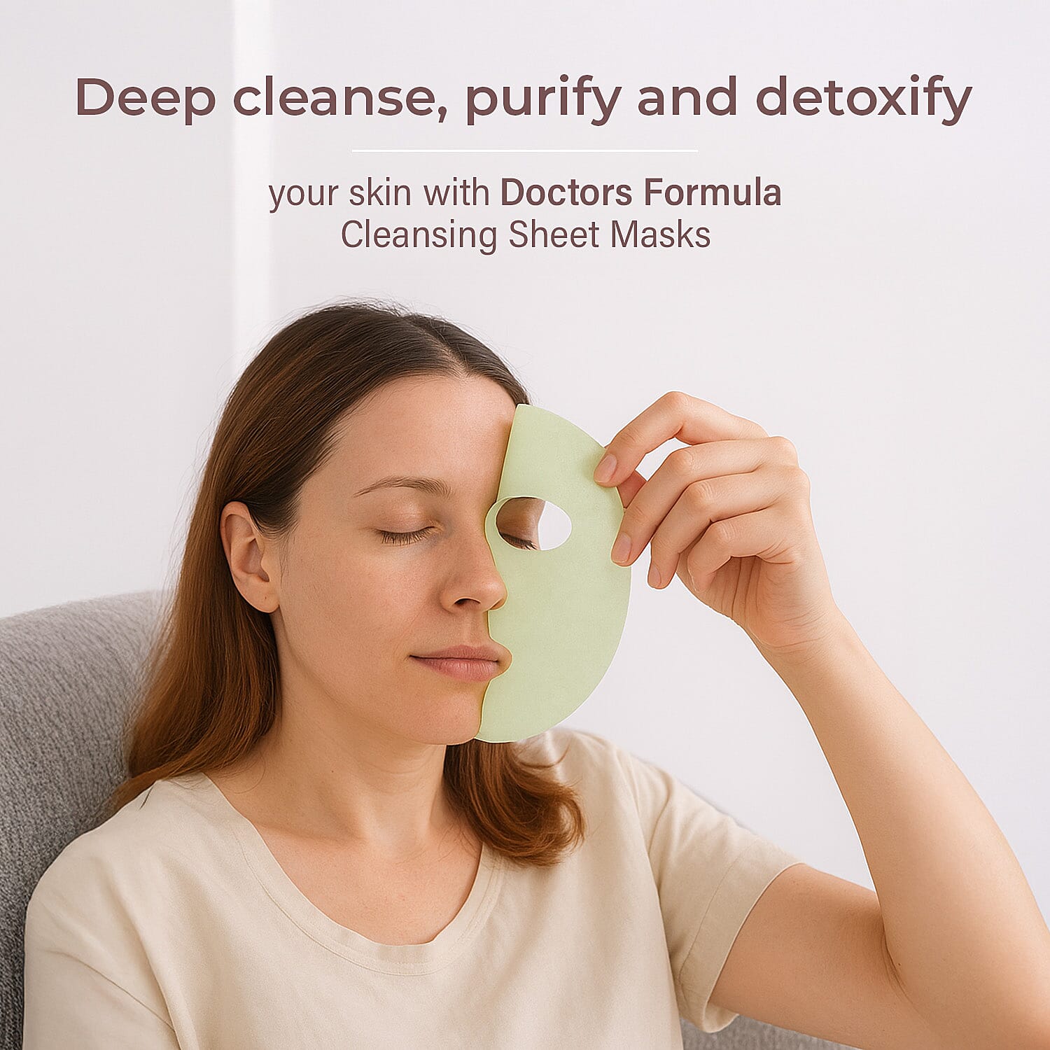 Doctors Formula- Cleansing Treatment Masks (Pack Size 5 Masks) - Free Power Active Retinol Serum