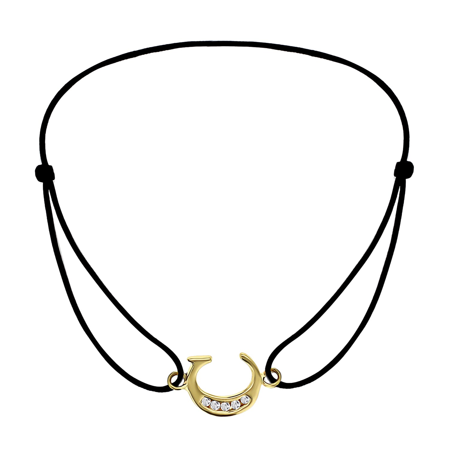 9K Yellow Gold  A   Cubic Zirconia  Bracelet (Size - 8) 0.03 ct,  Gold Wt. 0.42 Gms  0.025  Ct.