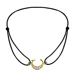 9K Yellow Gold  A   Cubic Zirconia  Bracelet (Size - 8) 0.03 ct,  Gold Wt. 0.51 Gms  0.025  Ct.