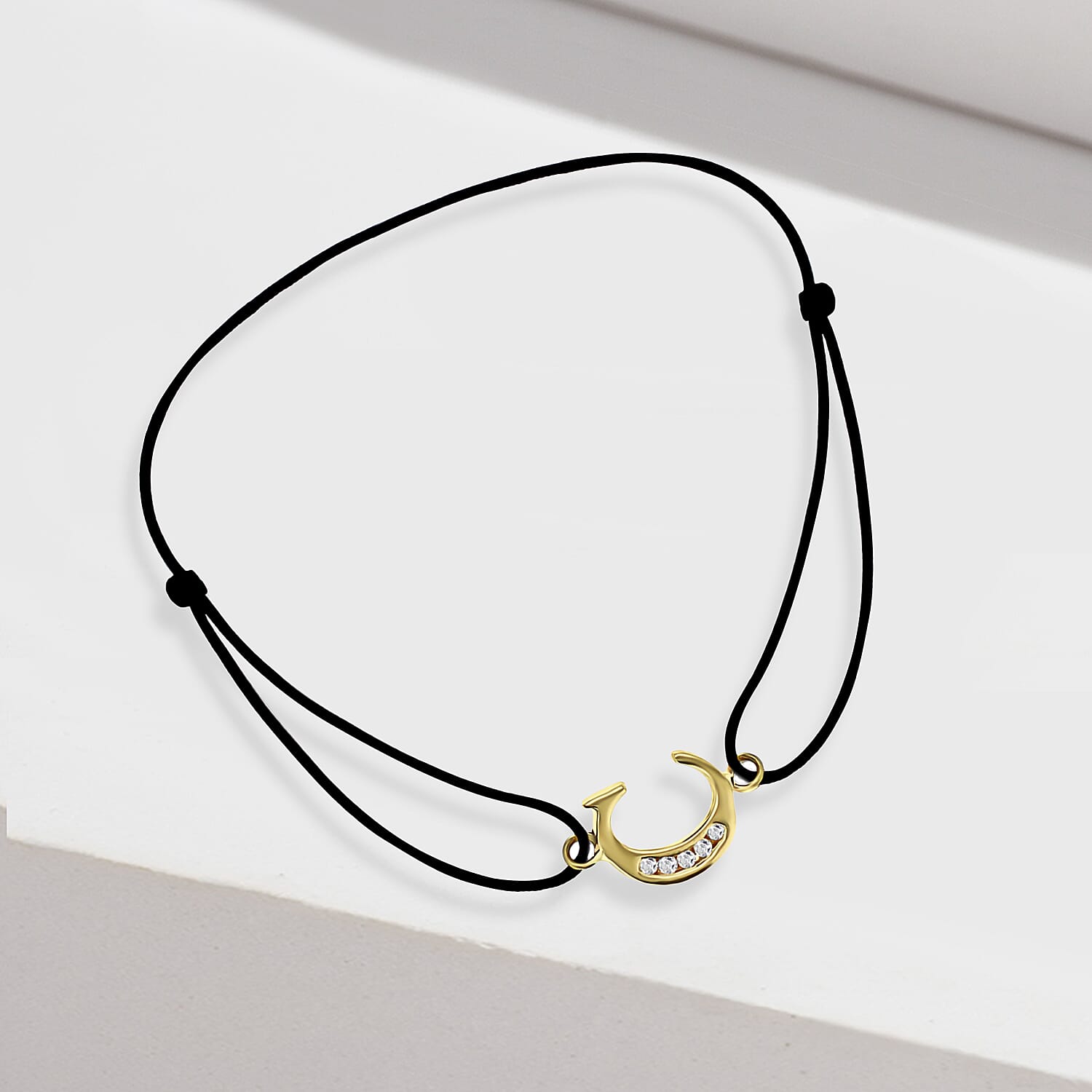 9K Yellow Gold  A   Cubic Zirconia  Bracelet (Size - 8) 0.03 ct,  Gold Wt. 0.42 Gms  0.025  Ct.