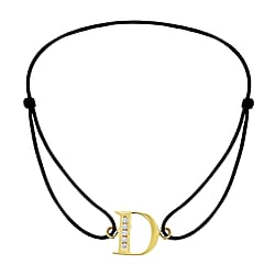 9K Yellow Gold  A   Cubic Zirconia  Bracelet (Size - 8) 0.03 ct,  Gold Wt. 0.51 Gms  0.025  Ct.