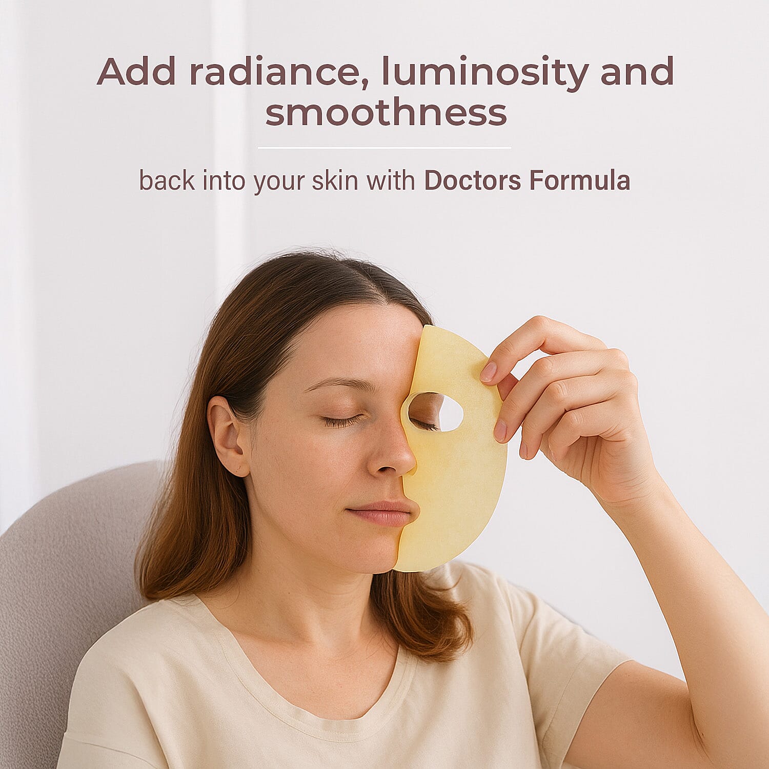 Doctors Formula - Brightening Treatment Mask x 5 - Free Power Active Vitamin C Serum