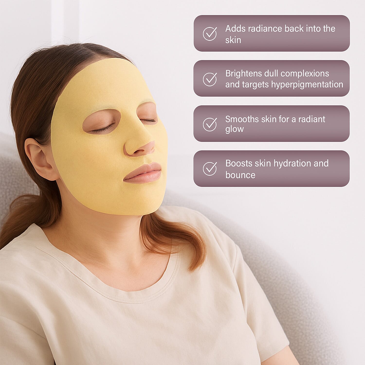 Doctors Formula - Brightening Treatment Mask x 5 - Free Power Active Vitamin C Serum