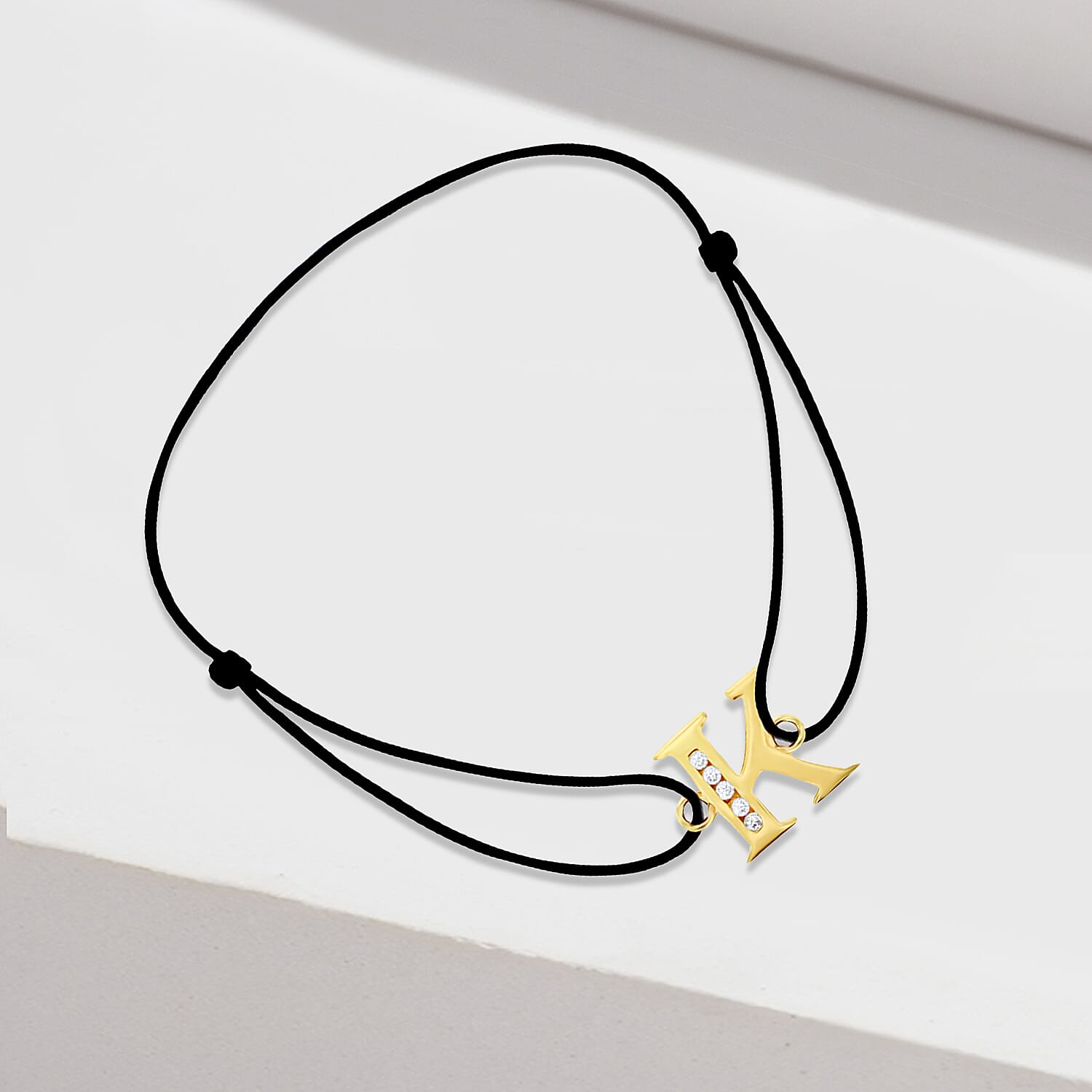 9K Yellow Gold  A   Cubic Zirconia  Bracelet (Size - 8) 0.03 ct,  Gold Wt. 0.52 Gms  0.025  Ct.