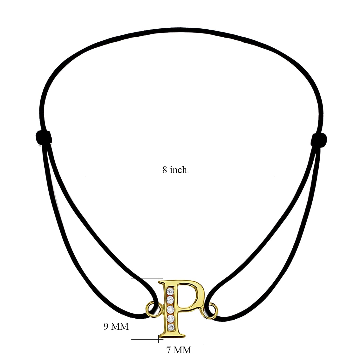 9K Yellow Gold  A   Cubic Zirconia  Bracelet (Size - 8) 0.03 ct,  Gold Wt. 0.38 Gms  0.025  Ct.