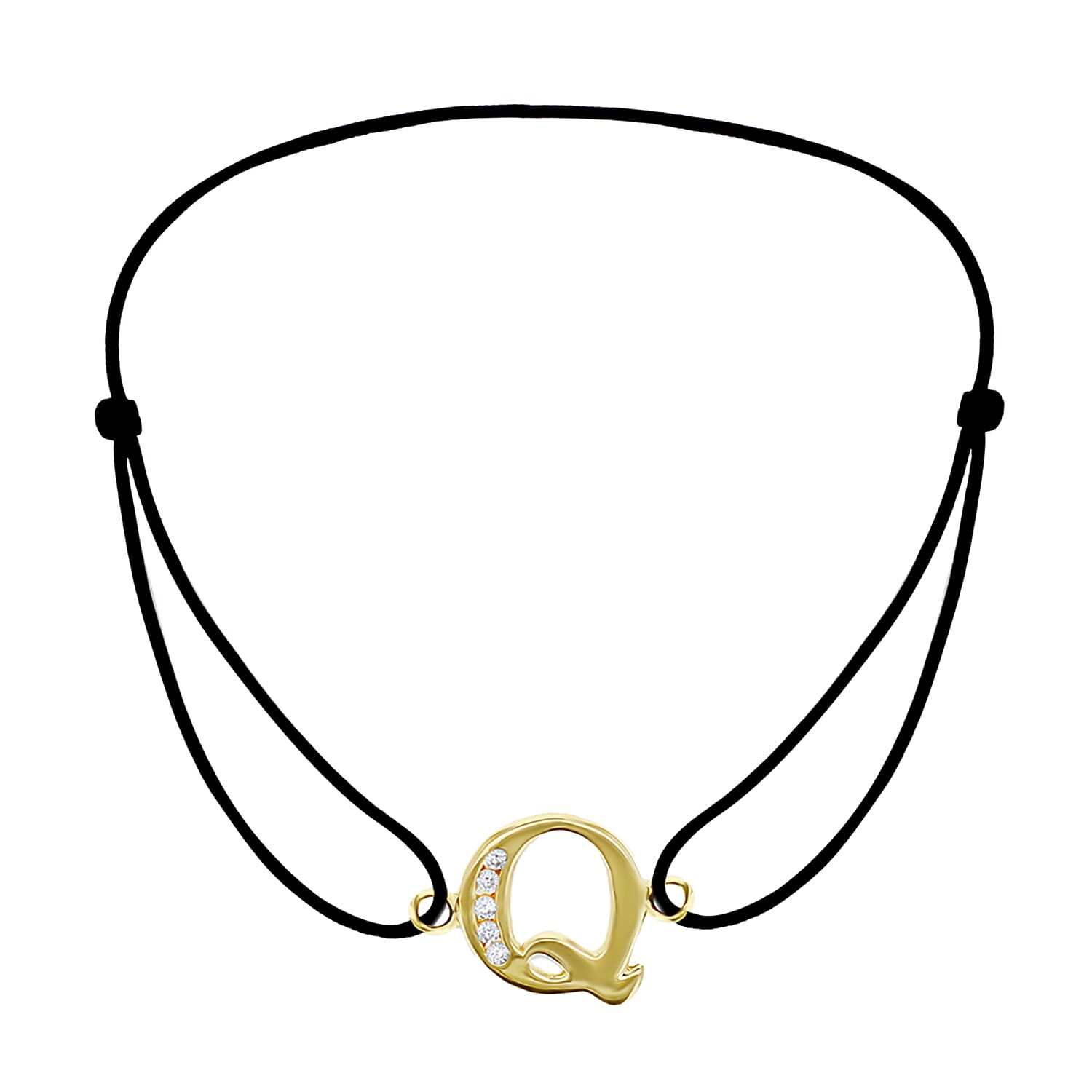 9K Yellow Gold  A   Cubic Zirconia  Bracelet (Size - 8) 0.03 ct,  Gold Wt. 0.58 Gms  0.025  Ct.