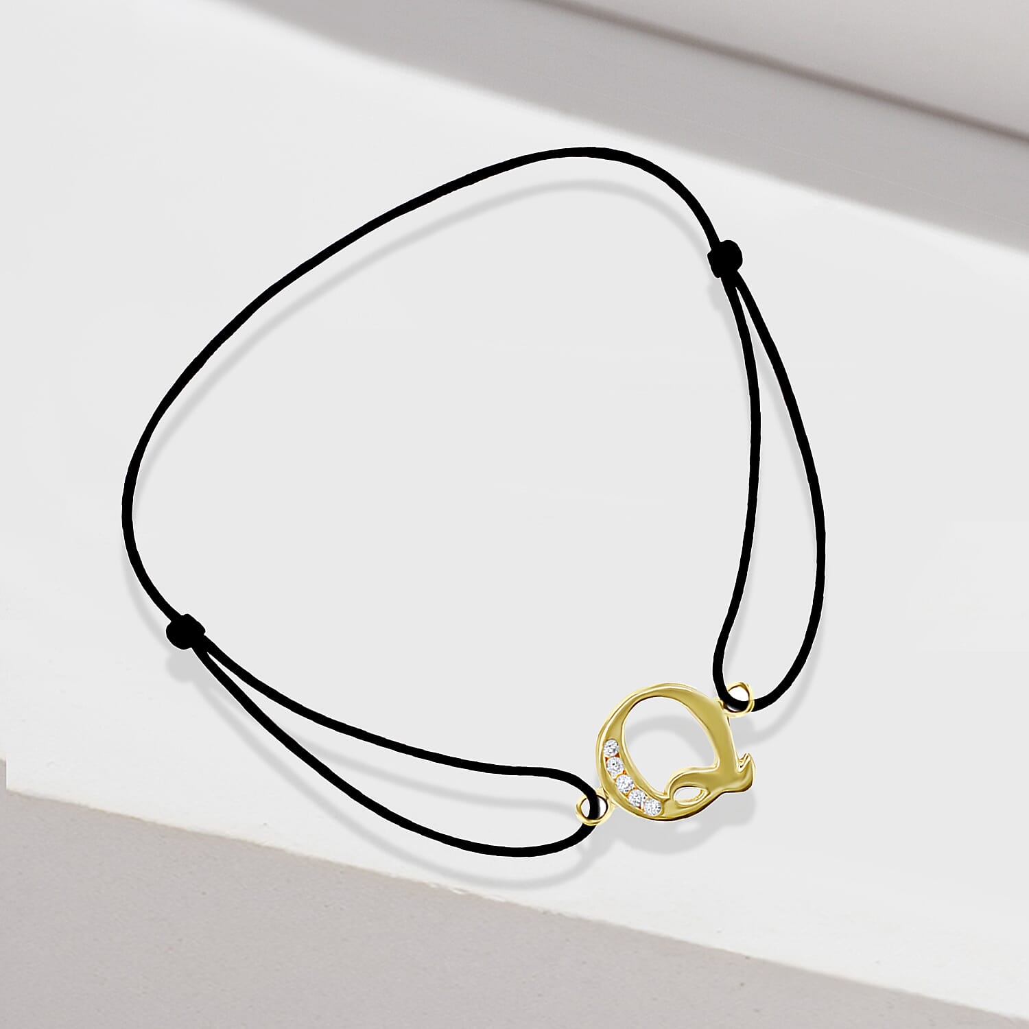 9K Yellow Gold  A   Cubic Zirconia  Bracelet (Size - 8) 0.03 ct,  Gold Wt. 0.58 Gms  0.025  Ct.