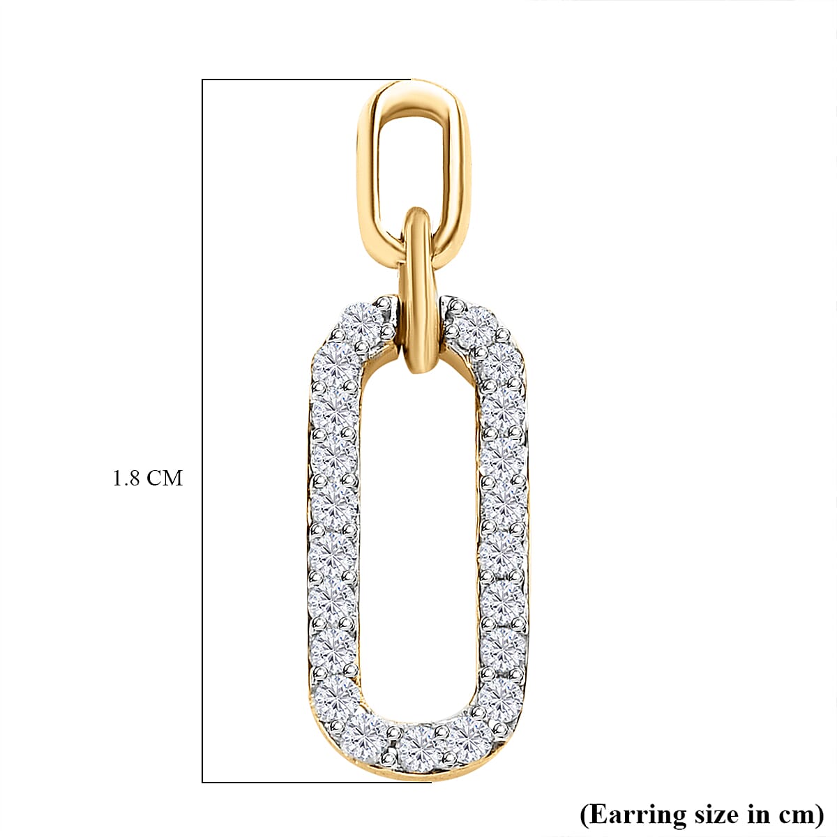 9K Yellow Gold SGL Certified Diamond (G-H) Stud Earrings 0.25 Ct