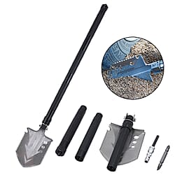 Multi-Purpose Folding Survival Shovel - Black