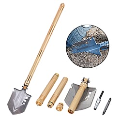 Multi-Purpose Folding Survival Shovel - Black