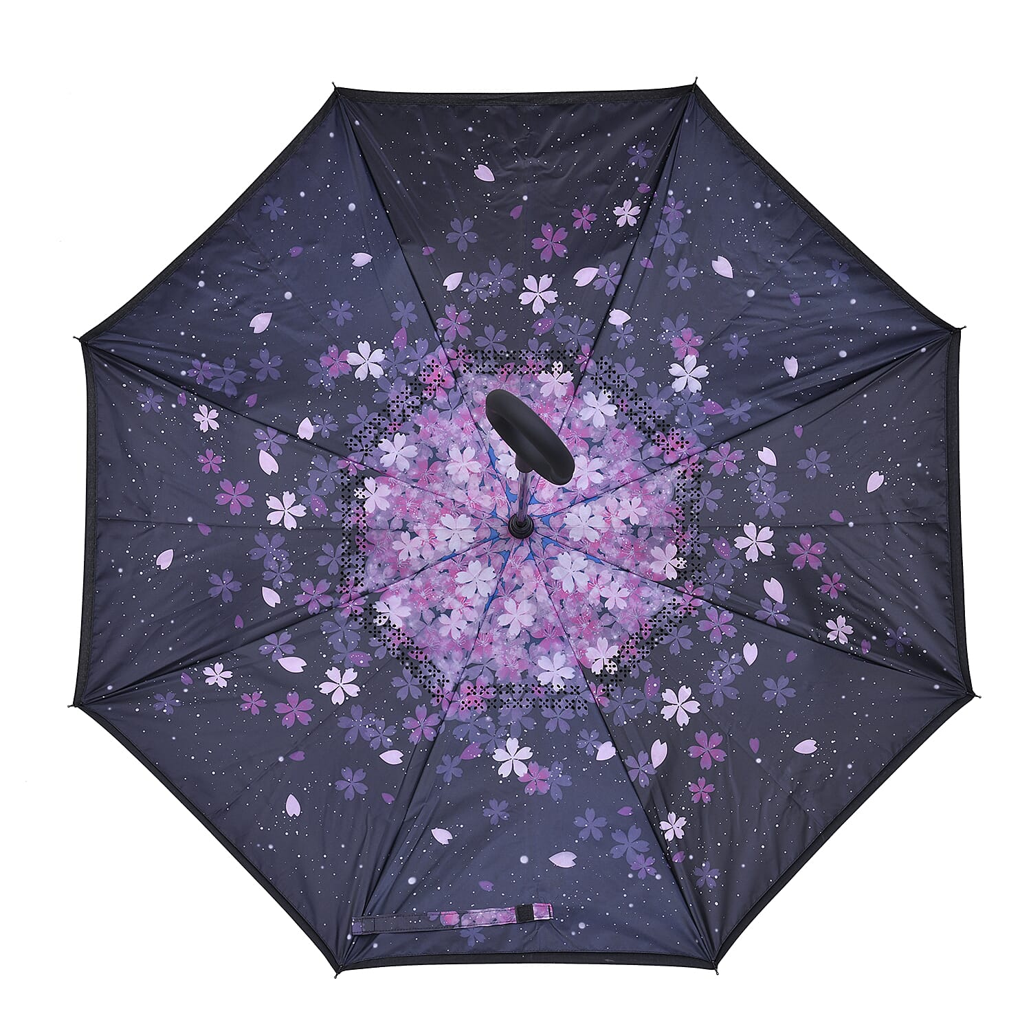 Floral Pattern Double Layer Canopy Inverted Umbrella (Size 82X10 CM) - Blossom