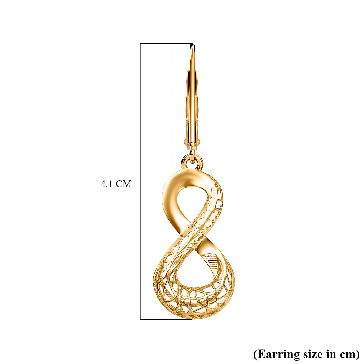 Hatton Garden Closeout - 9K Yellow Gold Infinity Earrings