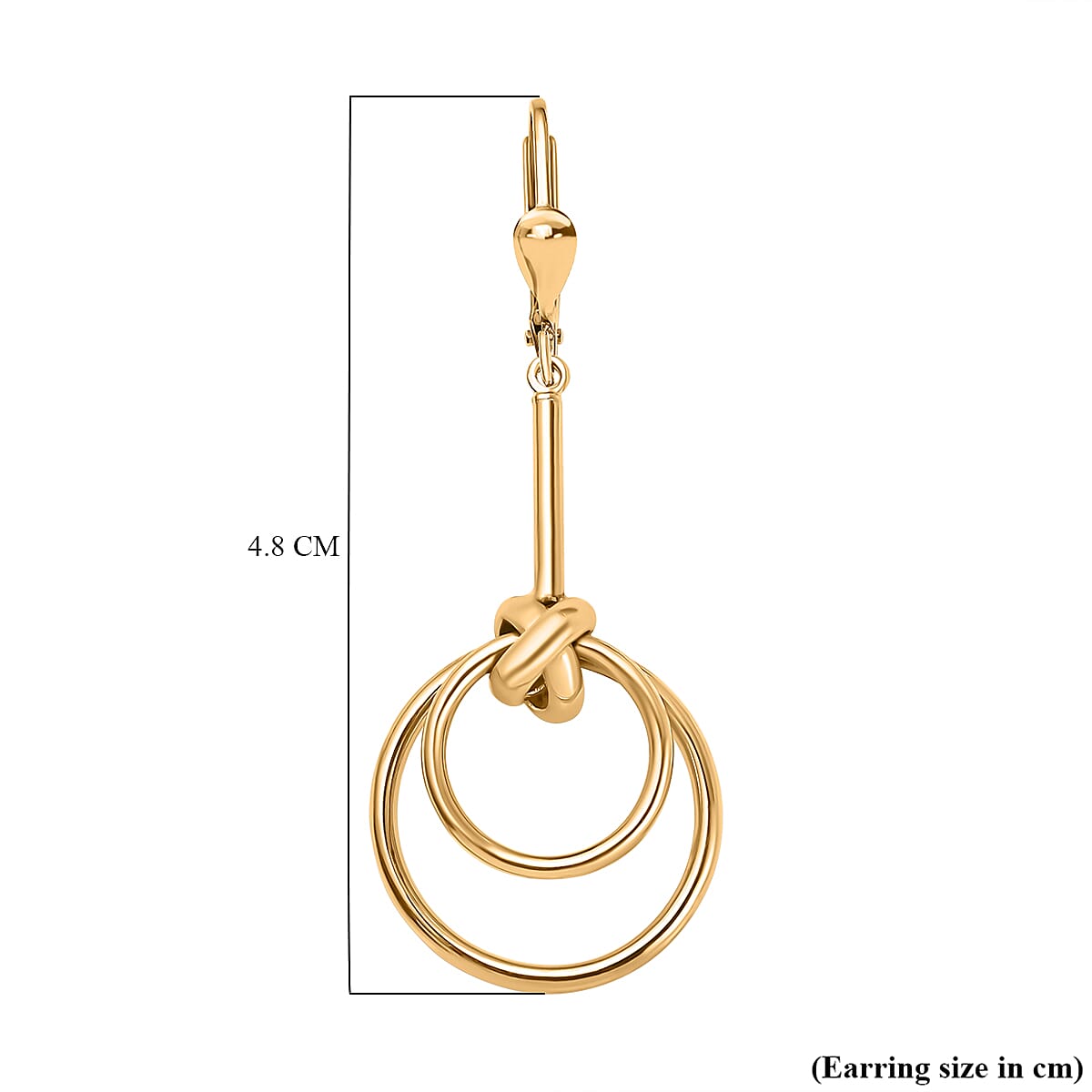 Otttoman Treasures - 9k Yellow Gold Circle Drop Earrings