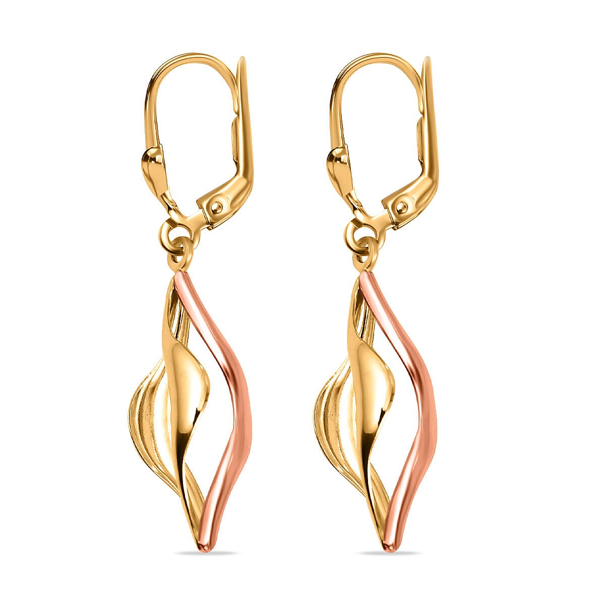 9K Yellow Gold Dangle Earrings