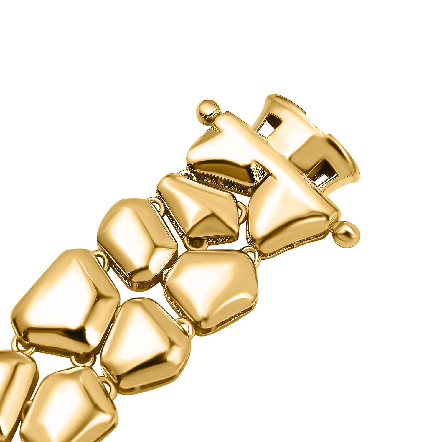 9K Yellow Gold Pebble Bracelet (Size - 7), Gold Wt. 11.20 Gms