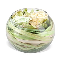 5th Season Dried Floral Collection - Light Green and Light Blue